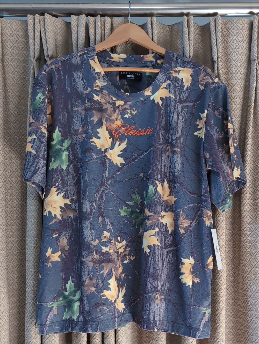 NWT Men's Size XL Retro Fit Boxy Camo Classic T-shirt